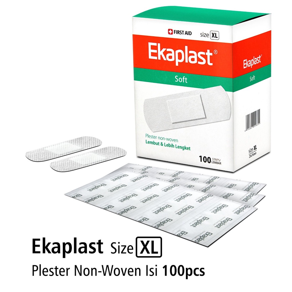 Plester Luka Non Woven Ekaplast Size XL Onemed Box Isi 100 Strip OJB