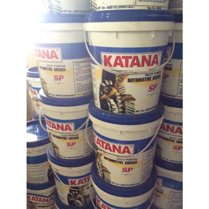 Katana grease stempet pail kuning .hitam