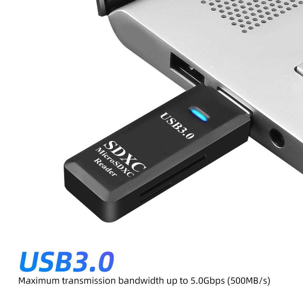 Mini USB3.0 SD and TF card reader / Portable Support Memory Card Reader