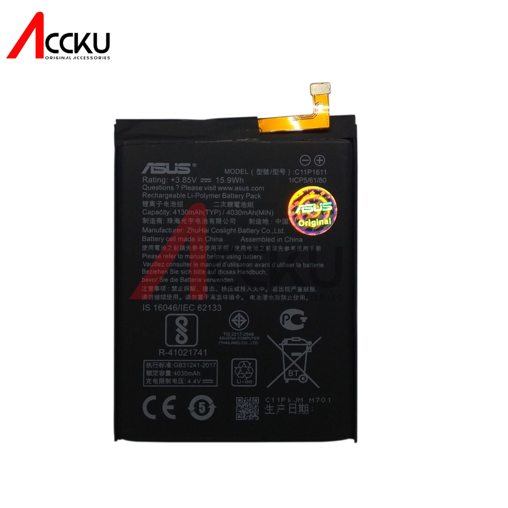 [C11P1611] BATTERY BATERAI ASUS ZENFONE 3 MAX 5.2&quot; BATERAI ASUS C11P1611 BATERAI ASUS ZC520TL BATTERY ASUS X00DA  X008D, X008DA, X008DC, X00KD/ BATERAI ASUS ZENFONE 4 MAX 5,2 HIGH QUALITY