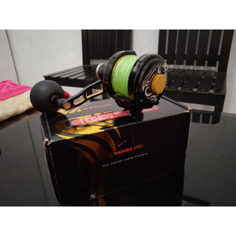 Reel OH Jigging Maguro Emissary 500HL Handle kiri bekas mulus