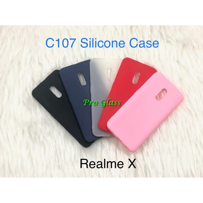 C107 REALME X Colourful Ultrathin Silicone Case / Matte Thin