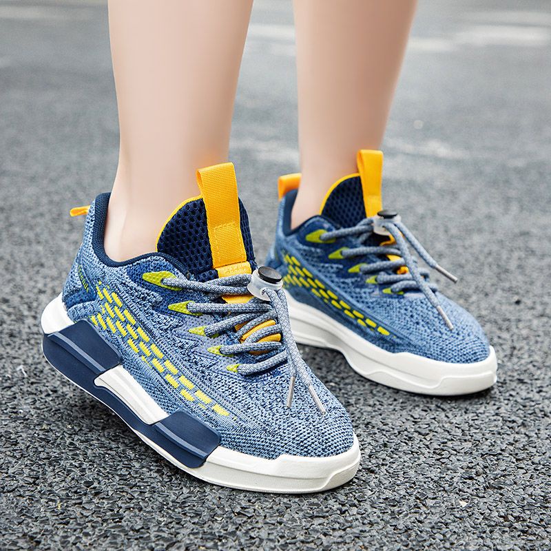 [GROSIR][COD] SEVEN_DAY SEPATU RAJUT SNEAKERS ANAK-ANAK UNTUK USIA 2-9 TAHUN / BOY &amp; GIRL BIRU WM2316