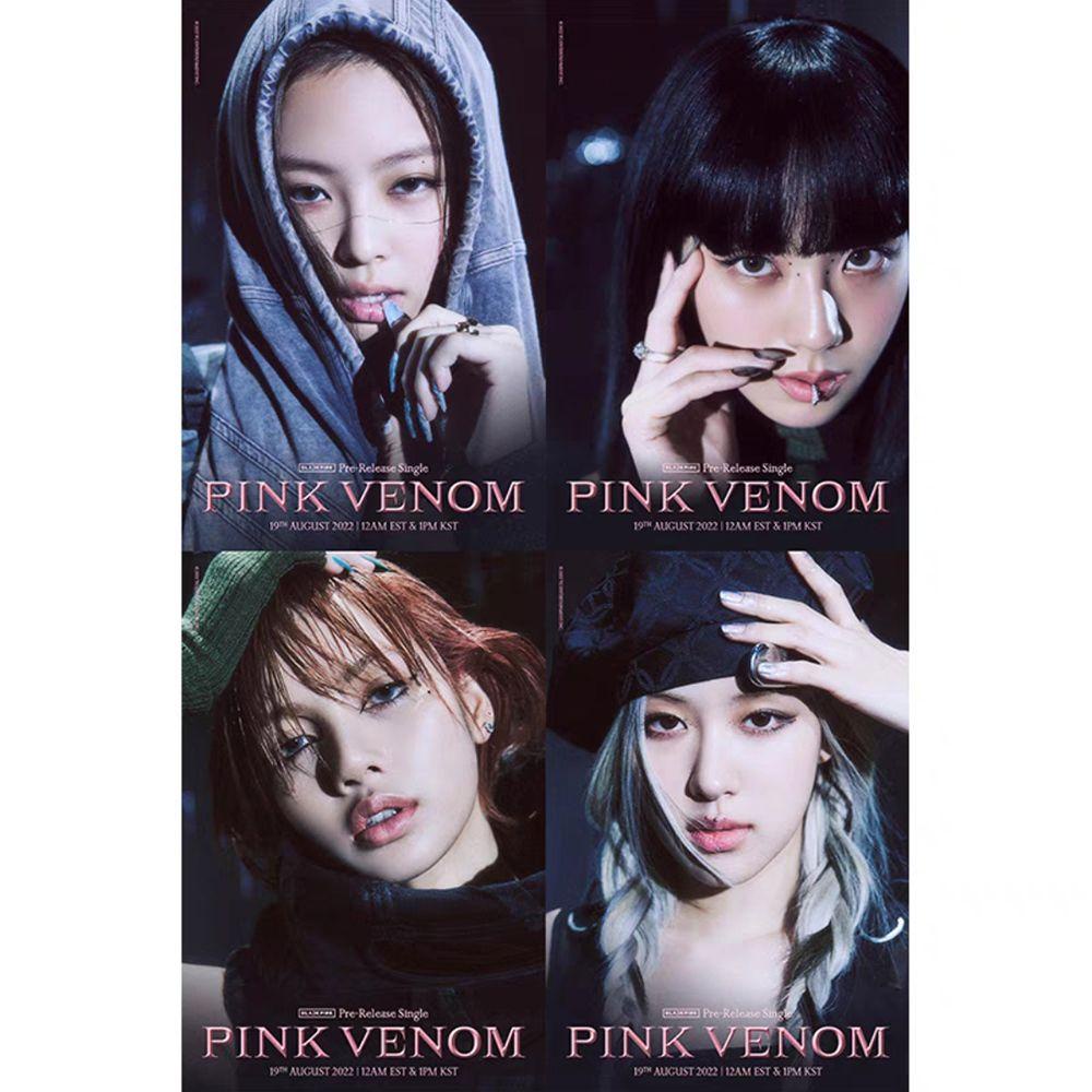 Needway  PINK VENOM Photocards Koleksi Fans Fashion Cetak Album Baru Kartu HD Kartu Lomo LISA Postcard