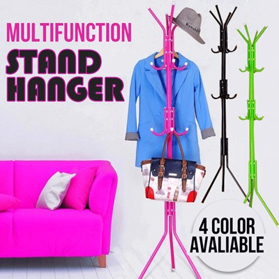 Multifunction Stand Hanger / Gantungan Tiang Berdiri Baju dan Tas