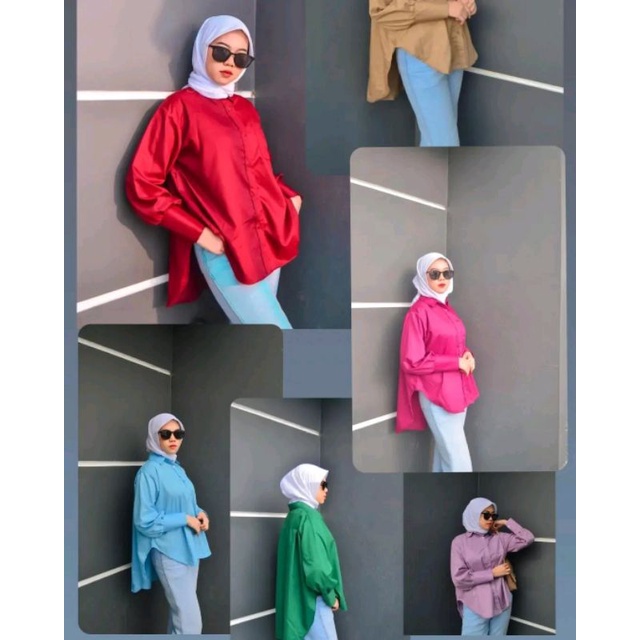 Basic Oversize By Keenanthi / Kemeja Kue / Cewek Kue / Kemeja Wanita / Kemeja Oversize / Kemeja Basic