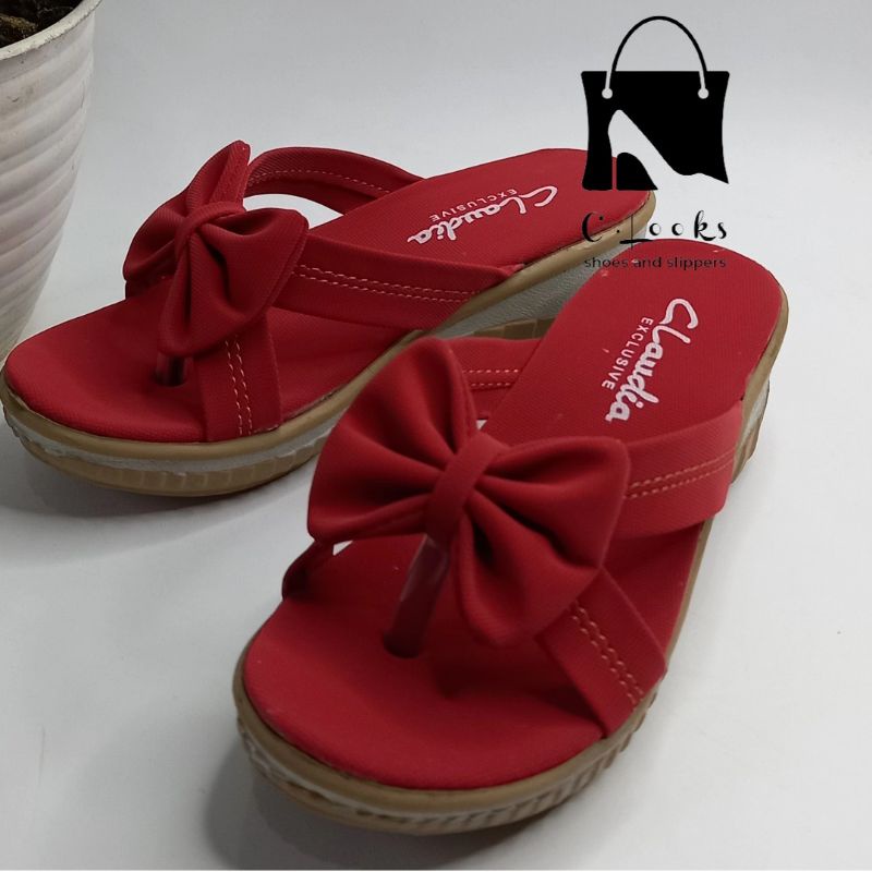 Sandal Anak Perempuan Claudia Pita Jepit Wedges | size 26-35