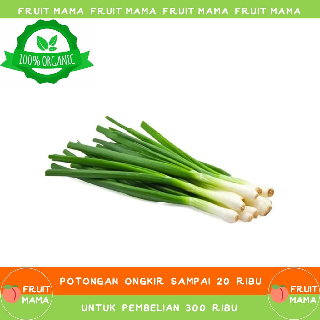 

DAUN BAWANG Organik 250 Gram| Fruit Mama | Buah Impor & Sayur Organik