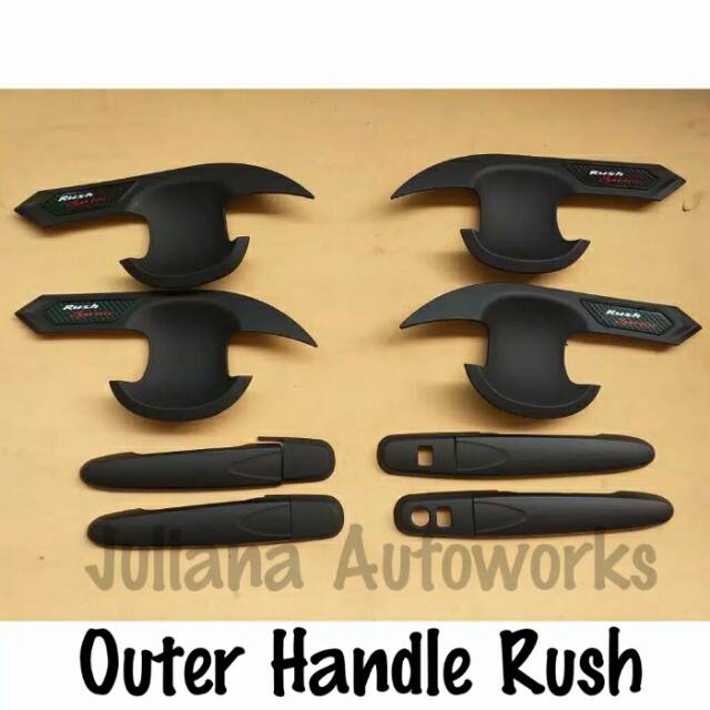 Paket Outer Handle Cover All New Rush + Cover Door Handle Keyless All New Rush 2018up