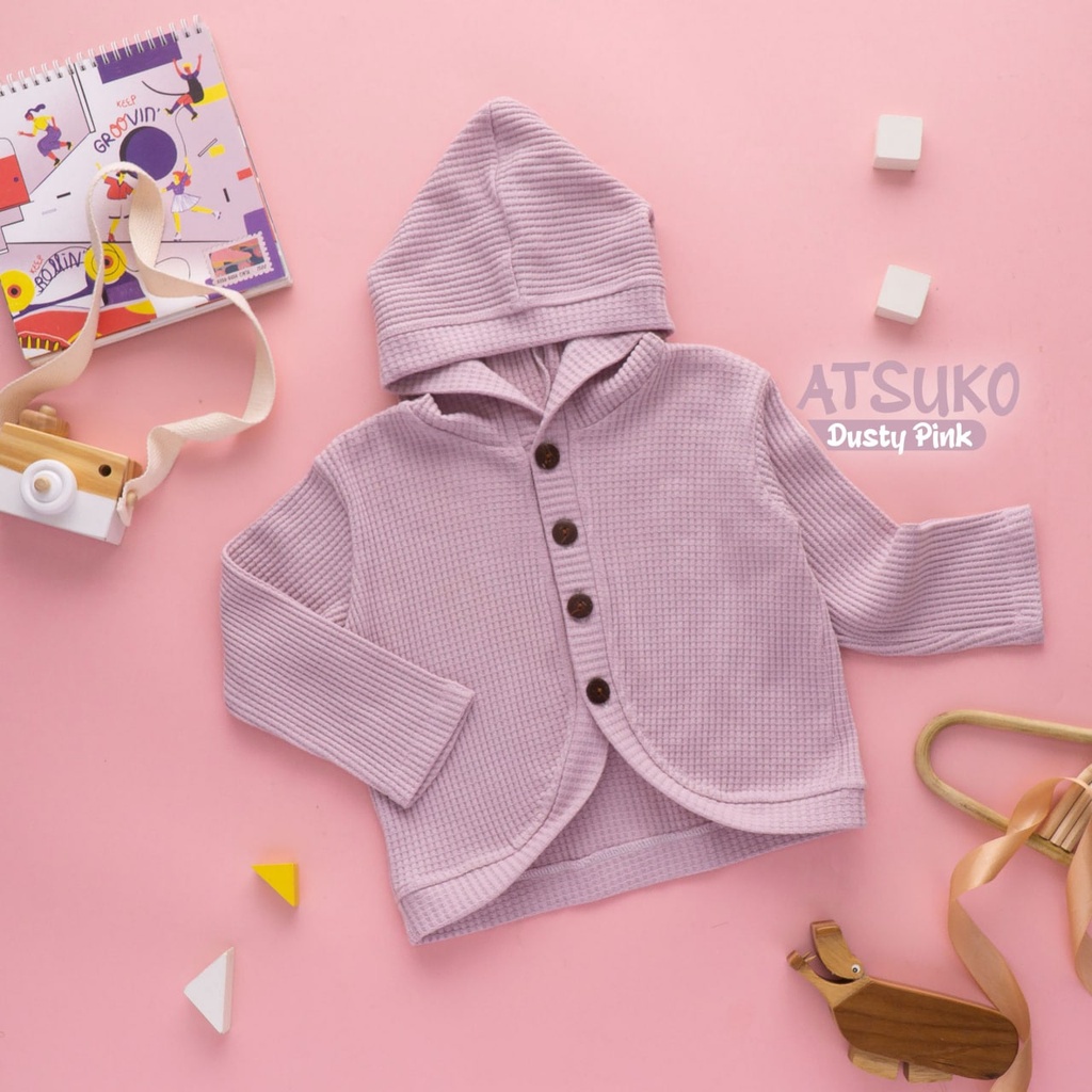 Nauree - Hoodie Set Atsuko Anak Perempuan 1 2 3 4 5 6 Tahun Setelan Anak Bahan Cotton Combad 30s Tebal Adem Nyaman Dipakai Menyerap Keringat Dingin Tidak Panas Lembut Halus Premium Celana Karet Jahitan Rapi Model Lucu Untuk Jalan Jalan