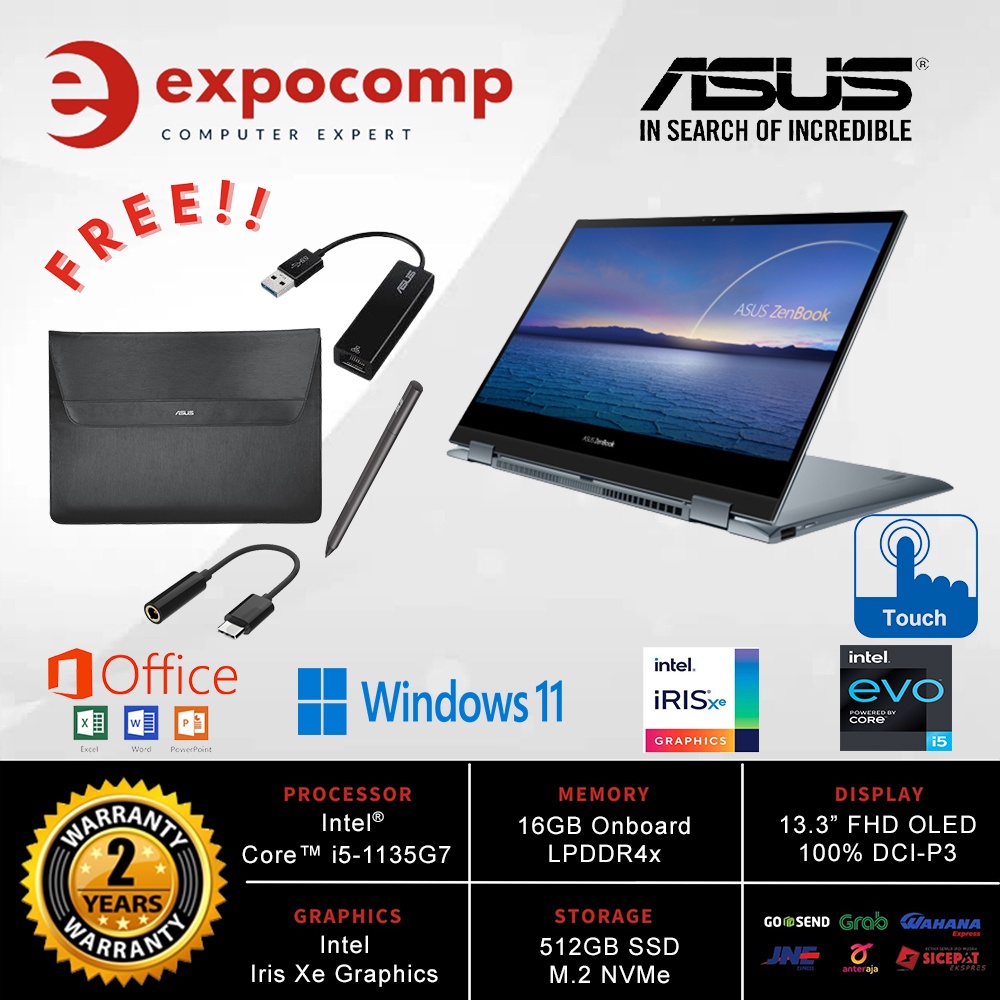 ASUS ZenBook Flip 13 UX363EA-OLED553 GREY CORE i5-1135G7