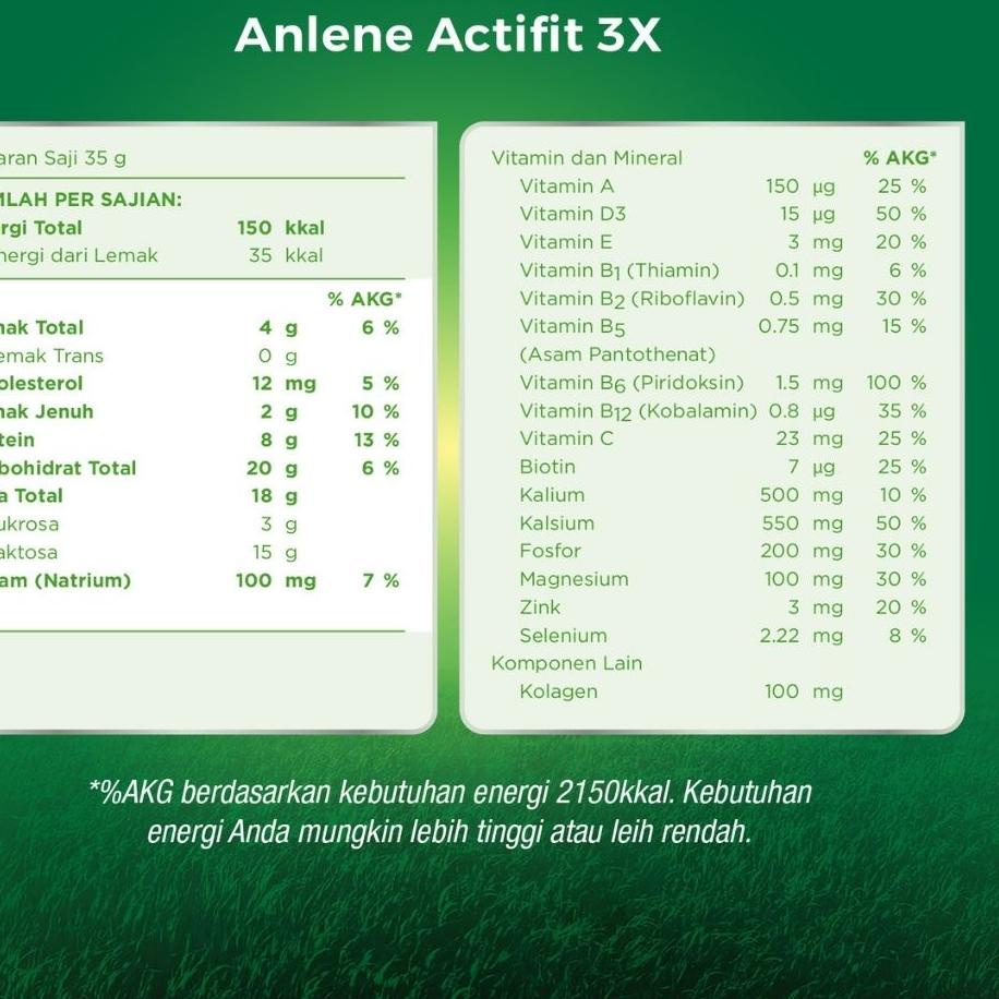 

Terbaik Anlene Actifit 3X Susu Bubuk Vanila 240g - Nutrisi Tulang, Sendi, dan Otot