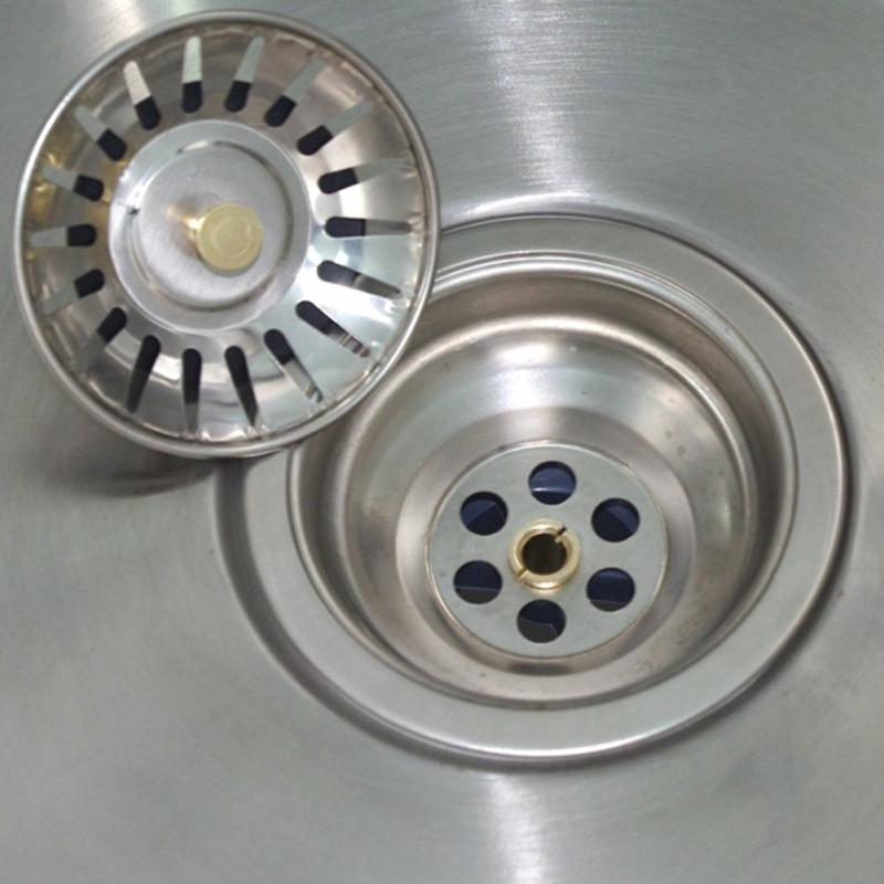 Keranjang Saringan Wastafel Bahan Stainless Steel Untuk Dapur