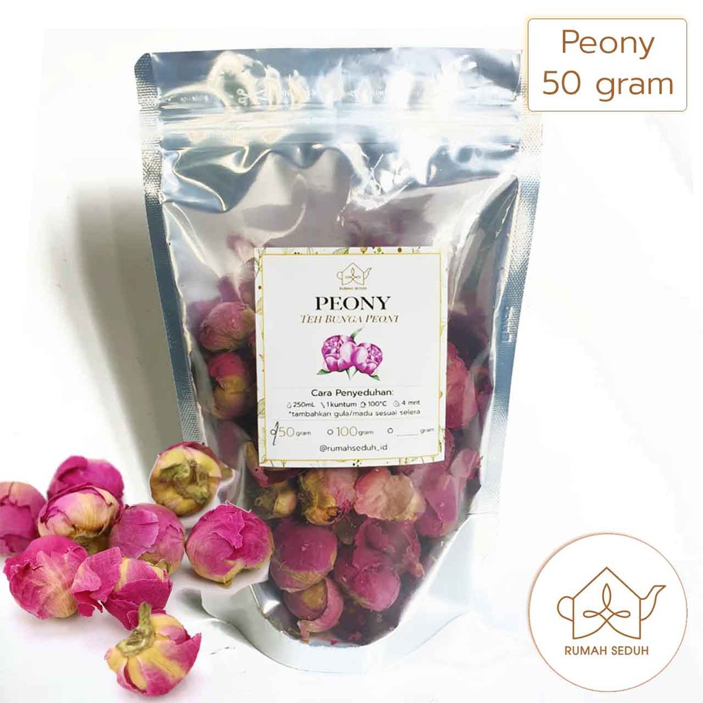 

50gr Peony Flower Tea - Teh Bunga Peoni - Peony Tisane