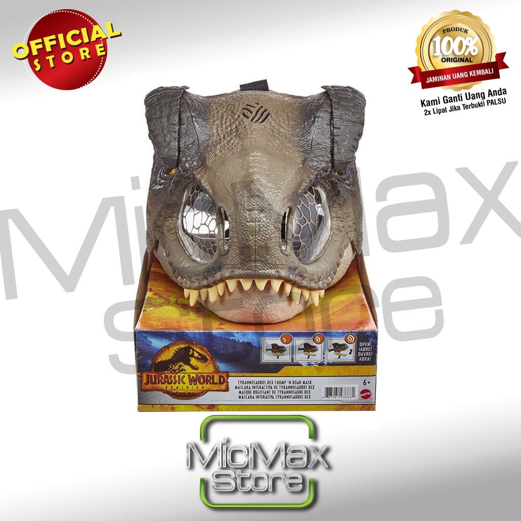 Jurassic World 2 Fallen Kingdom Indoraptor Mask Topeng Dinosaurus