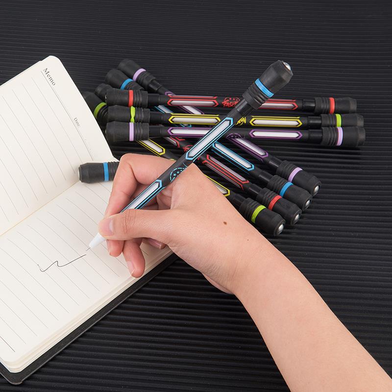 Pulpen Putar Dengan Lampu Balance Oil Flexible Untuk Pelajar Sekolah