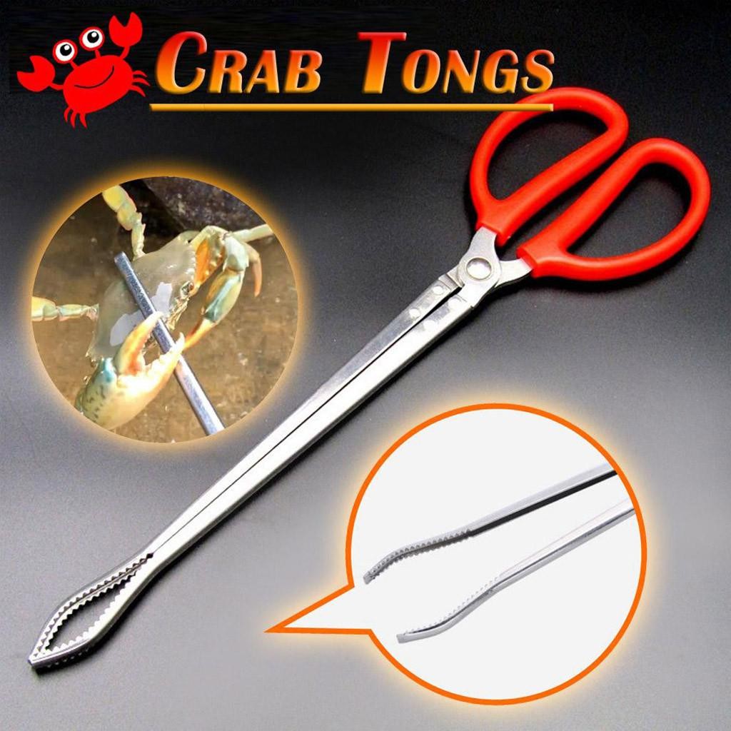 Bergaransi ! HOUSEEN Crab Tongs Gunting Capit Pengambil Kepiting - CT1716