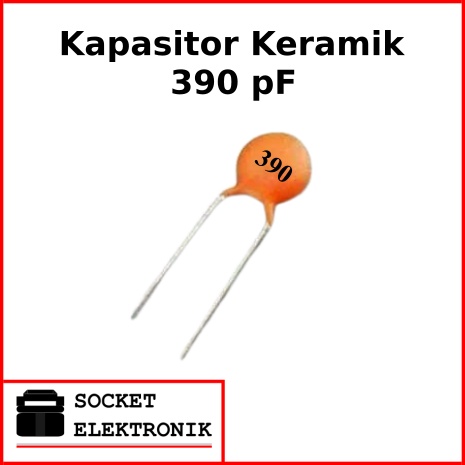 Kapasitor Keramik. Ceramic Capacitor 390pF.