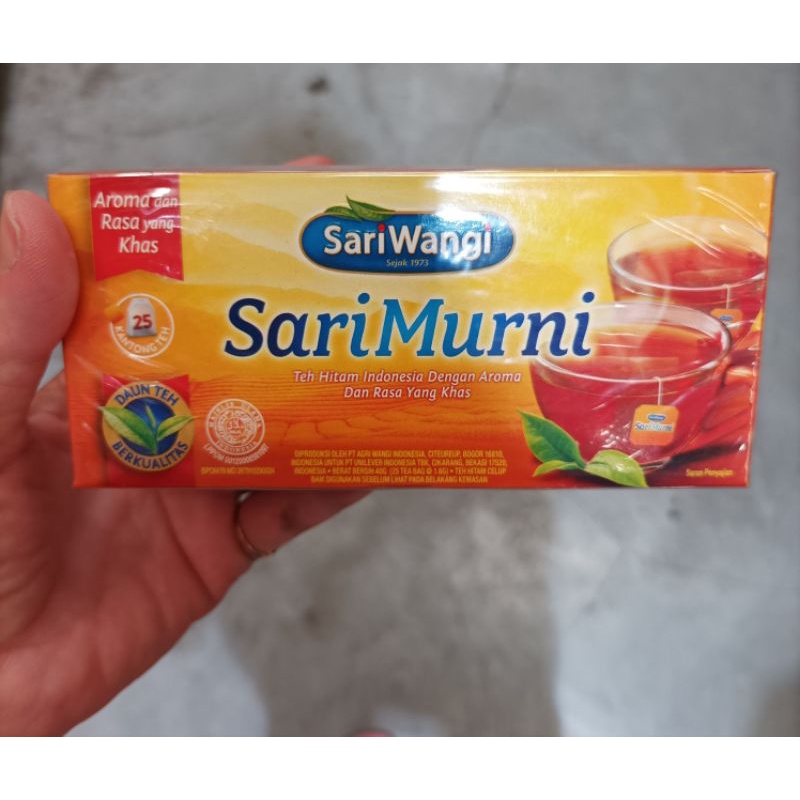 

Teh Sari murni Teh Hitam Sariwangi Isi 25 Kantong Teh