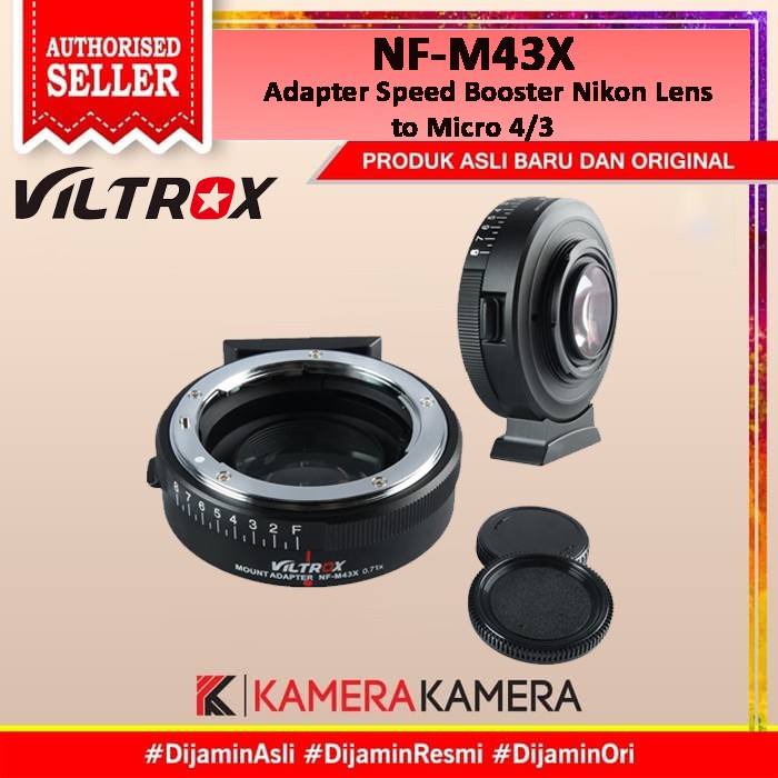 Viltrox NF-M43X Adapter Speed Booster Nikon Lens to Micro 4/3