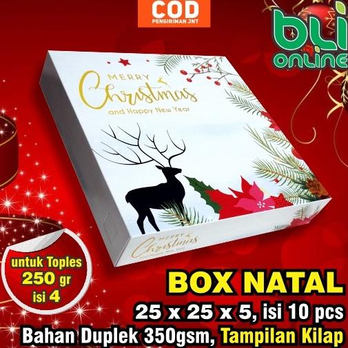

;&;&;&;&] Box Natal 25 x 25 x 5 / Kotak Natal / Kardus Natal / Dus Natal