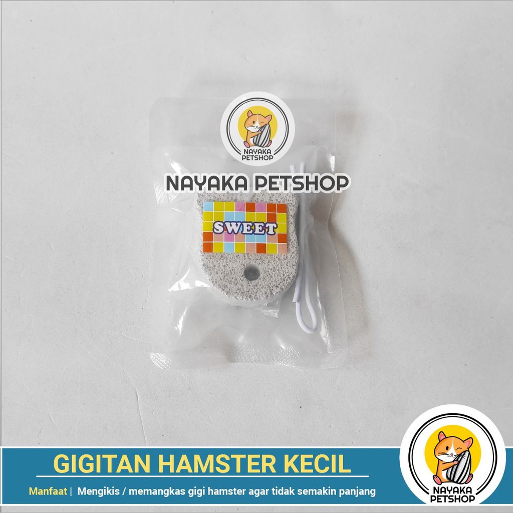 Gigitan Hamster Kecil Gnawing Stone Batu Mineral Asah Gigi Hamster Dental Care