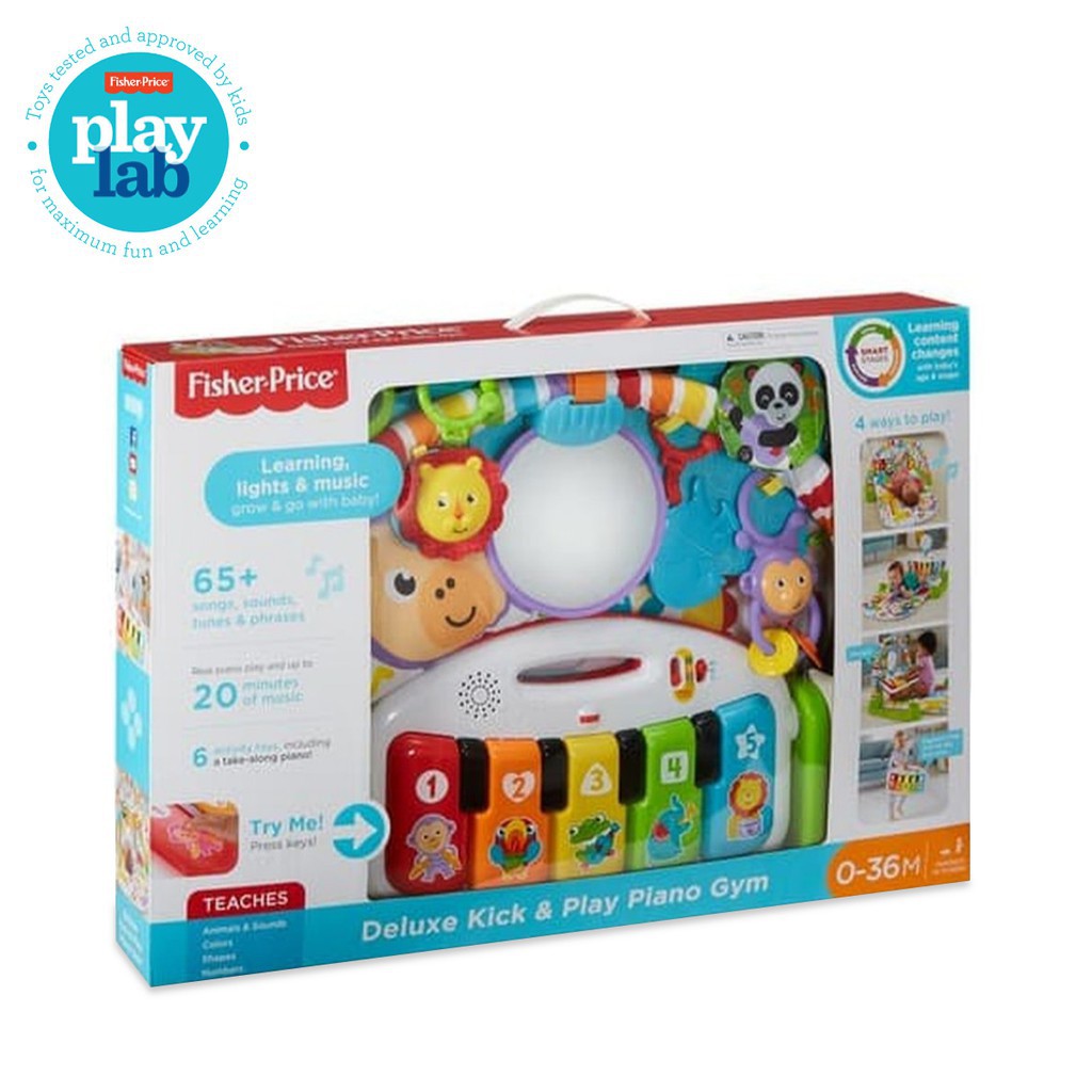 Fisher Price Deluxe Kick 'n Play Piano Play Gym - Matras Tidur Bermain Anak / Playmat Bayi