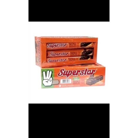 

Roma Superstar Wafer Tripel Chocolate Box isi 12pcs