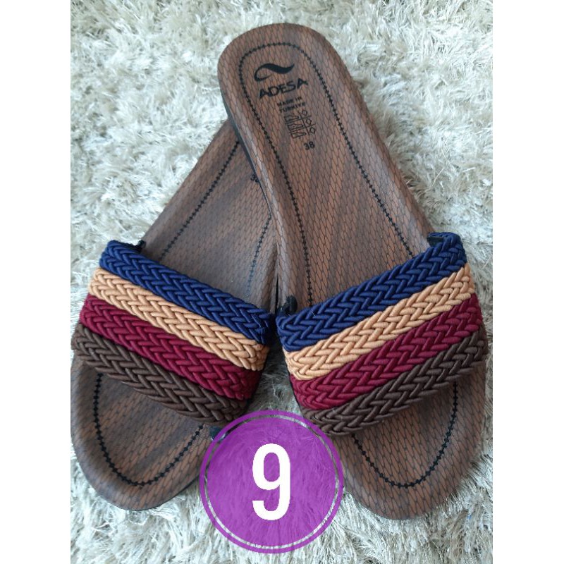 Sandal wanita sandal Turkey Turki Adesa selop oleh-oleh haji harga murah nyaman ringan tidak licin