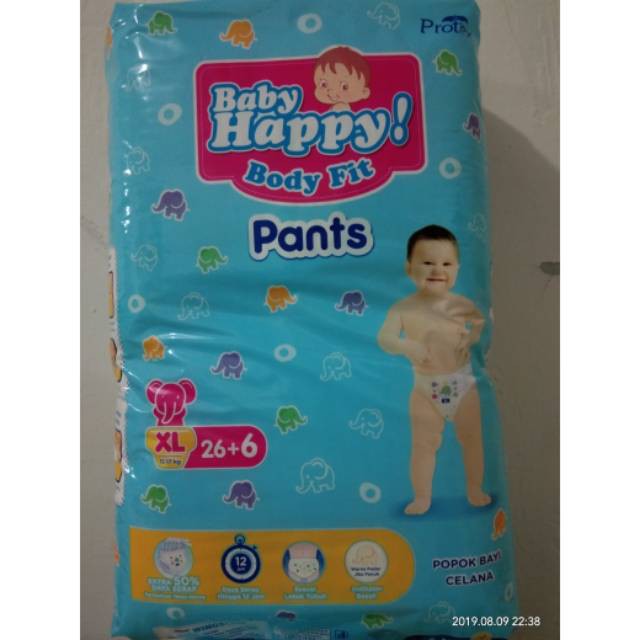 Pampers baby happy ukuran XL