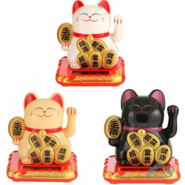 Kucing Keberuntungan Mini / Patung Kucing Hoki