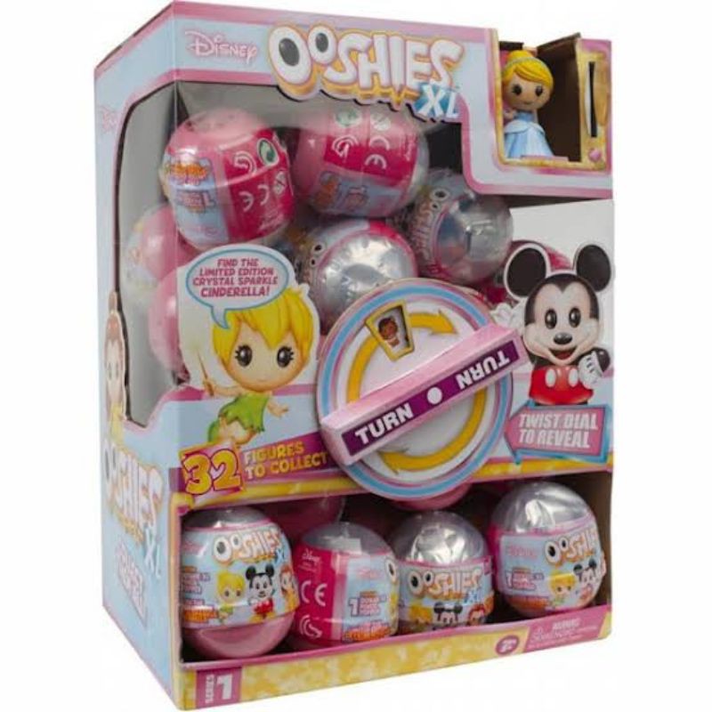 ORI original OOSHIES Disney Princess series 1 XL capsule mainan anak surprise hadiah kado ultah