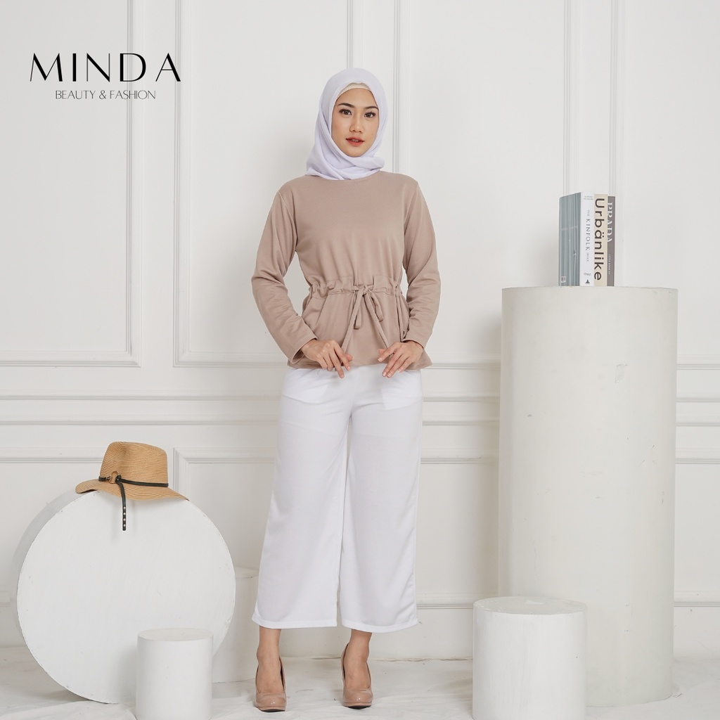 Baju Wanita Tops Saved Blouse Hanin Minda All Size