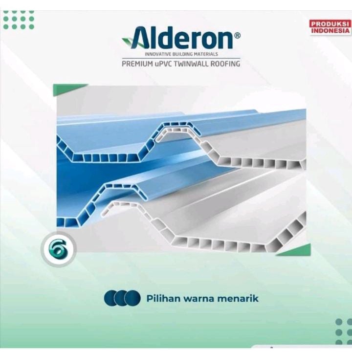 ALDERON ATAP UPVC 860 TWINWALL
