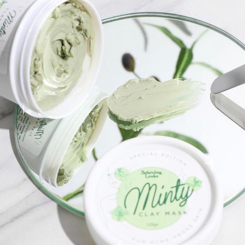 SATURDAY LOOKS Minty Clay Mask / Face Mask