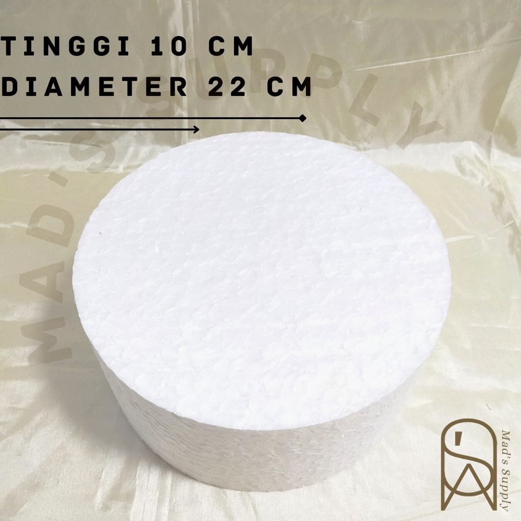Dummy Gabus Cake/Kue Bulat Diameter 22 cm x Tinggi 10 cm