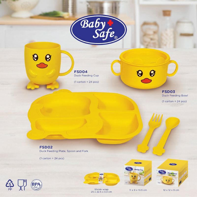 Babysafe Feeding Set FSD01 / Set makan anak