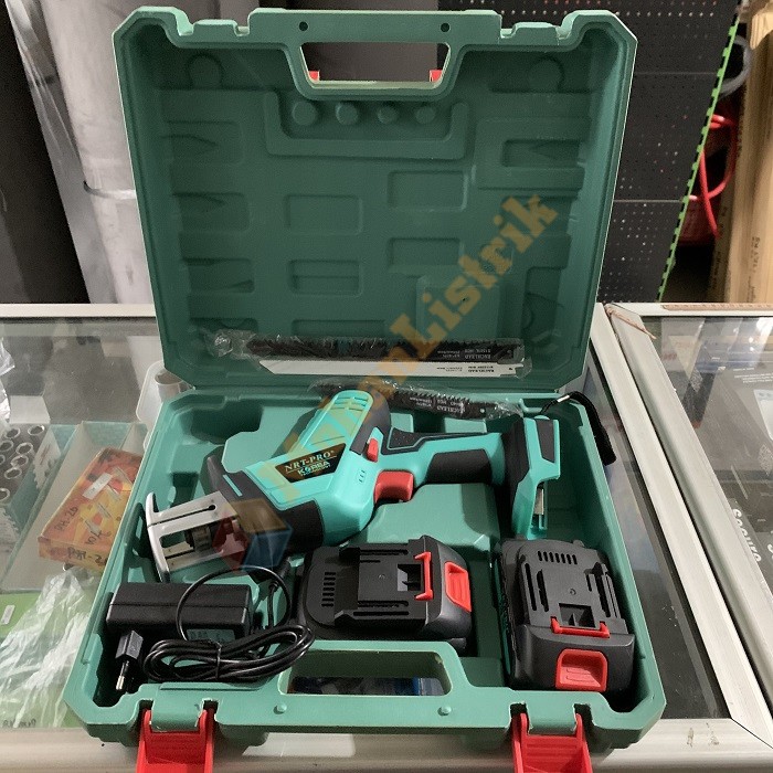 Mesin Gergaji Jigsaw Baterai NRT-PRO Cordless Recipro Saw TR 83DC