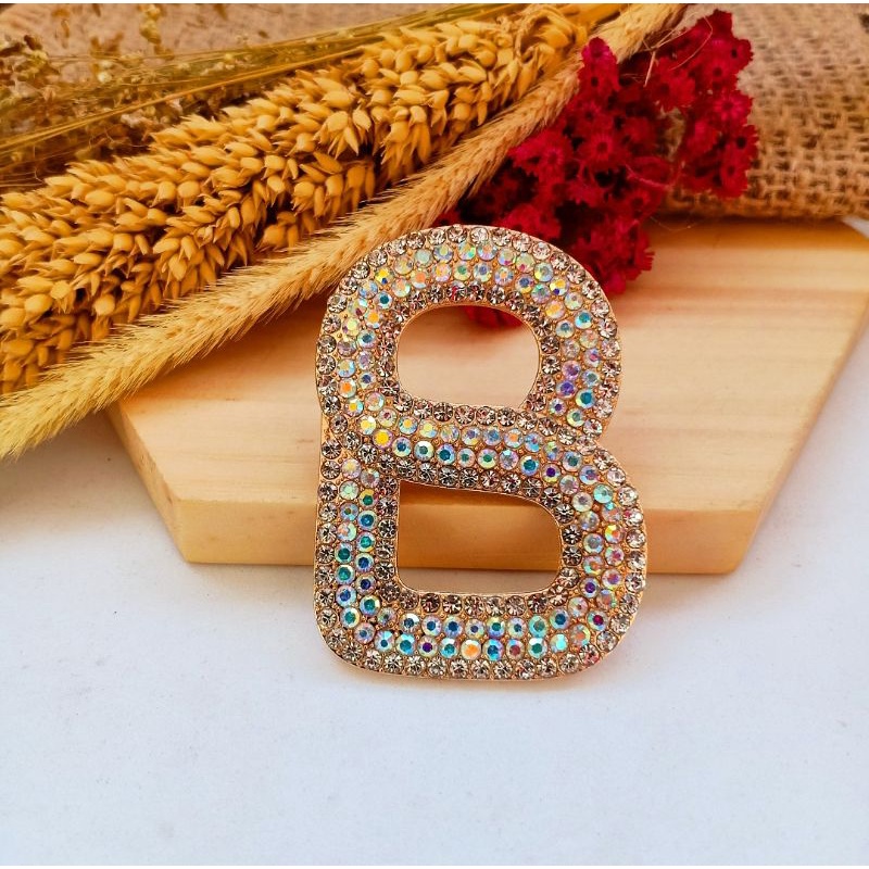 Brooch Buttonscarves/Bros Buttonscarves/Bros Buttonscarves KW/Bros Buttonscarves Mata/Bros Buttonscarves Mutiara-Gold-E