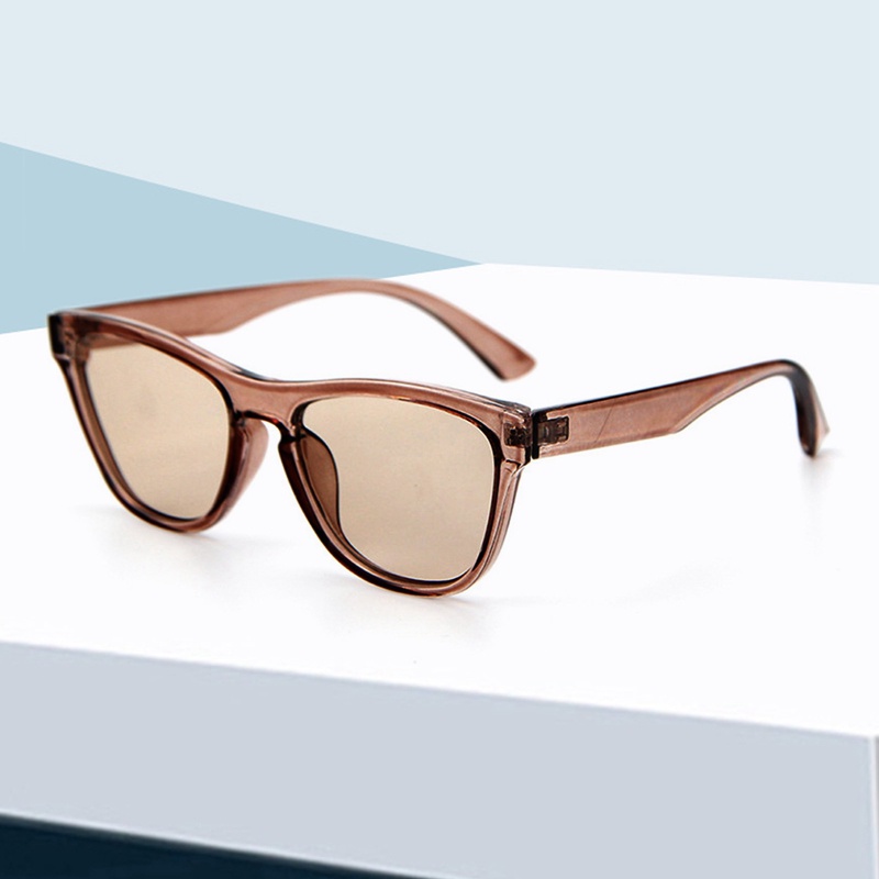 Kacamata Hitam Klasik Retro Frame Kecil Print Leopard Untuk Priawanita