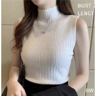 LIDYA TURTLENECK KNIT TANKTOP WANITA TERBARU