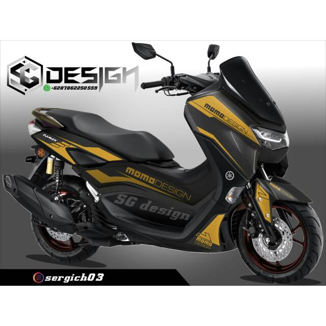 Striping nmax 2020 / sticker cutting gold / nmax new 2020