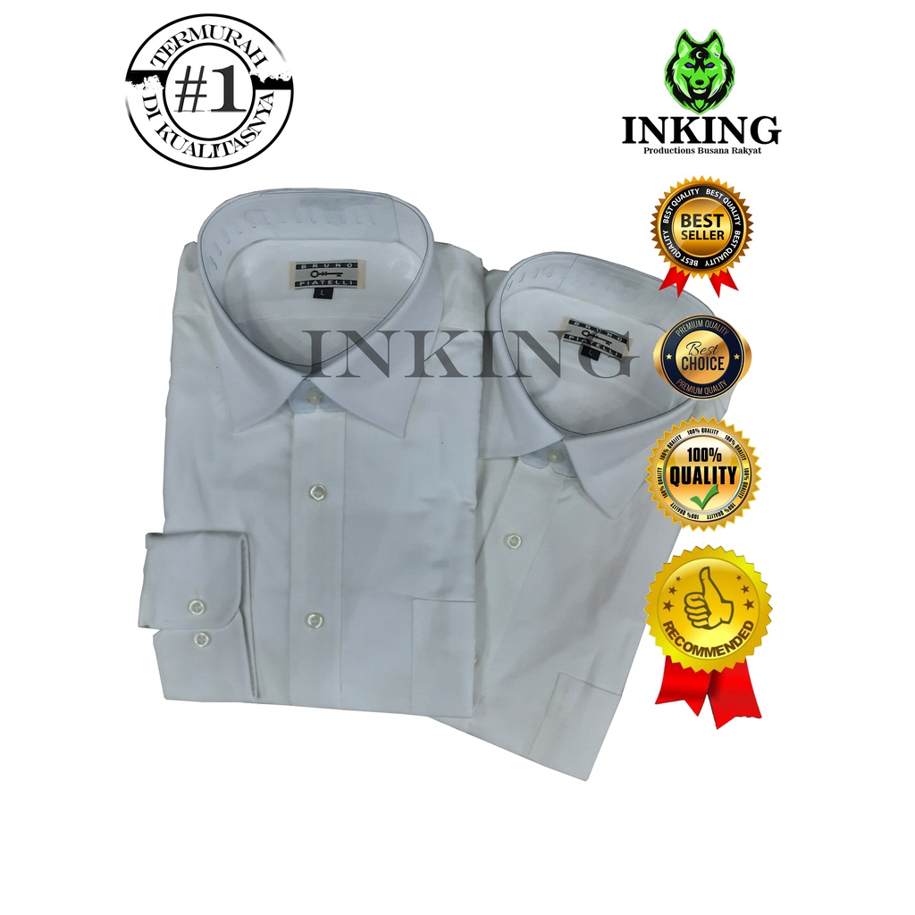 M231 / Kemeja Pria / Basic / Polos / Panjang / Putih / 1468A