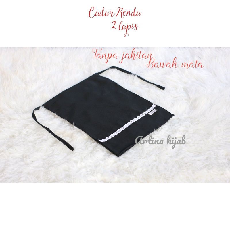 cadar renda  2 layer | 2 lapis tanpa jahitan bawah mata