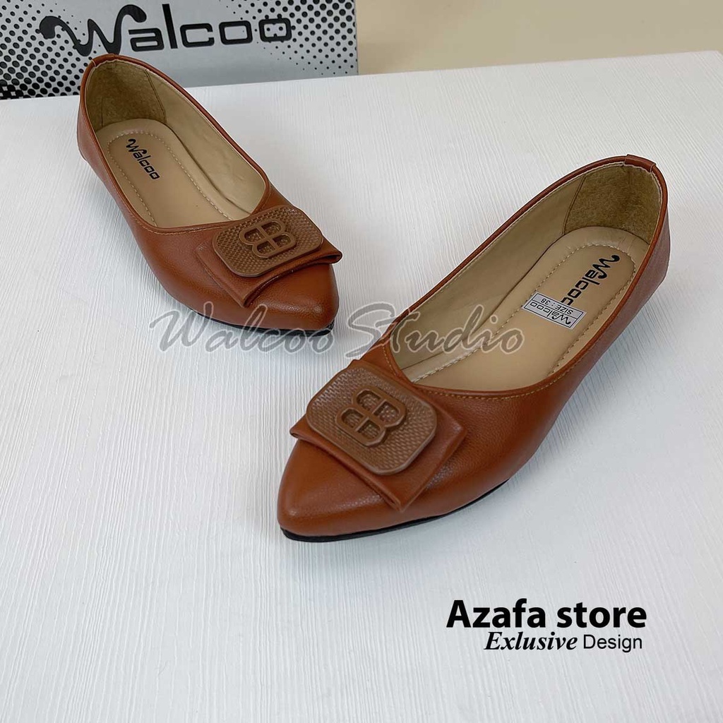 Walcoo Sepatu Flatshoes Wanita BOZINI