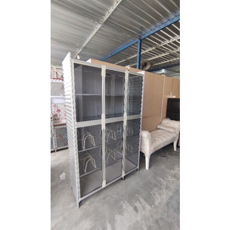 Rak Piring Aluminium Full Box 3 Pintu Barang Wieke