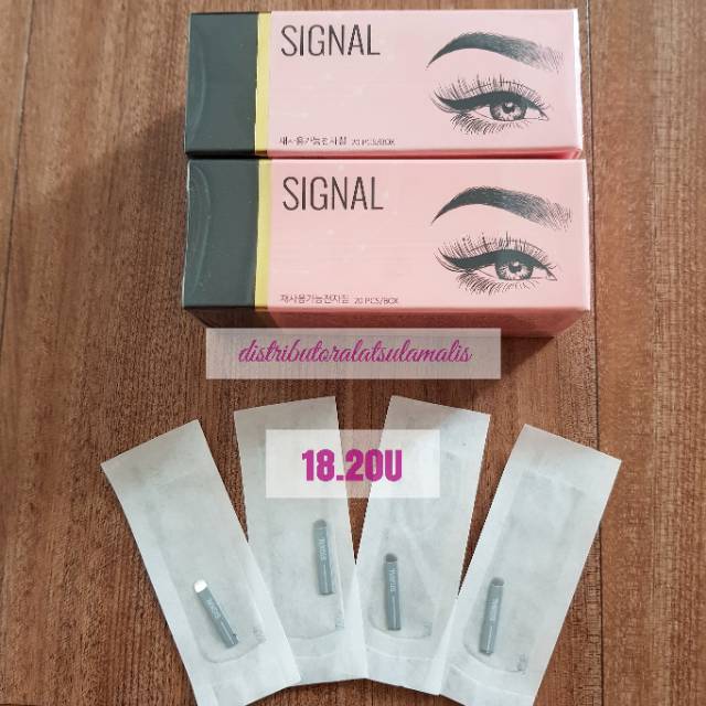 Jarum Signal 18.20U dan 12.25 jarum microblading untuk sulam alis manual