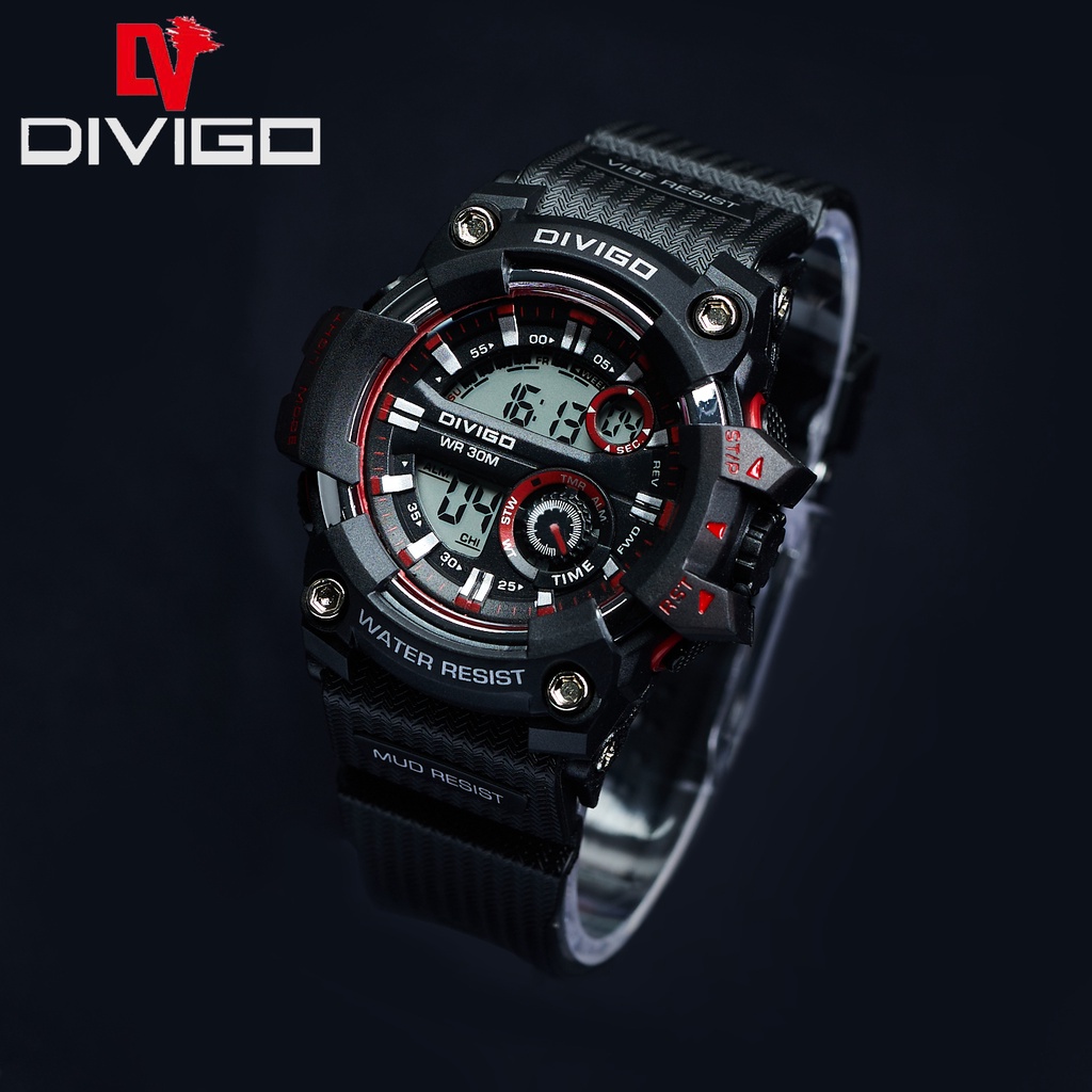 Jam Tangan Wanita Digital DIVIGO Warna DV-6817 Original Water Resistant