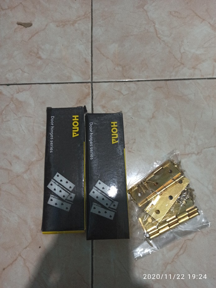 Engsel Plat Besi 2,5” Pintu Rumah Jendela Lemari Kandang Hinges Hinge Kawi Agung Cikarang