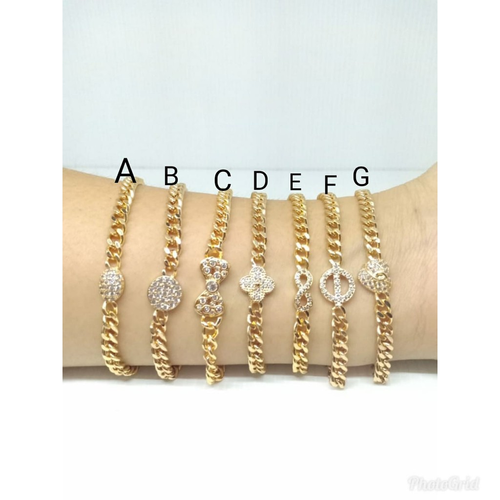 Gelang Xuping Anak Lapis Mas Putih